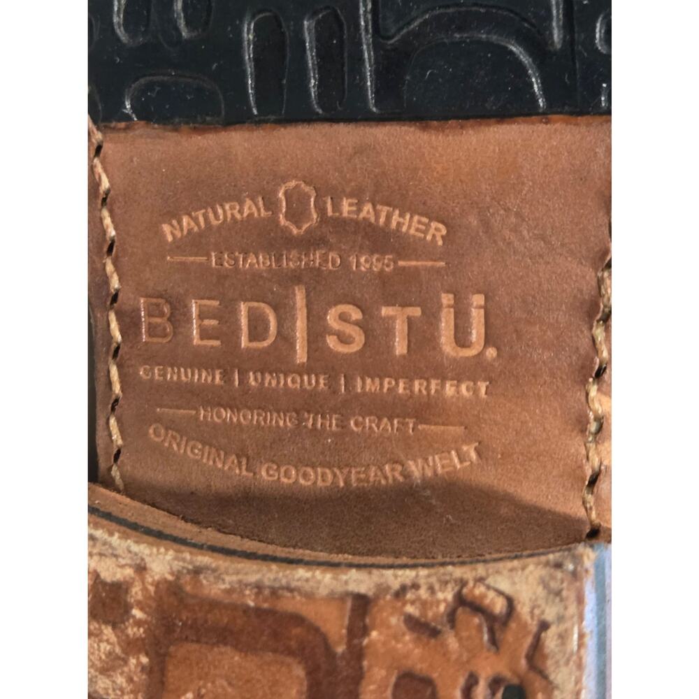 NEW Bed|Stu Bridgewater Boots 6 Driftwood Leather Perforated Boho Western Grunge - Picture 9 of 10